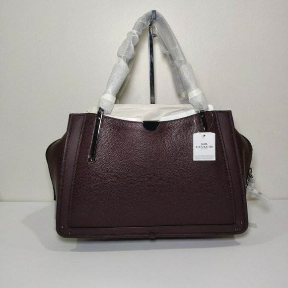 Coach 38550 Dreamer 36 Gunmetal Oxblood NWT - Picture 3 of 10